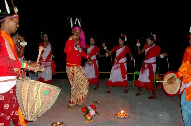 Sundaban Cultiral Festival People Dancing at NIght